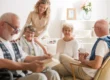 Senior residents enjoying daily life