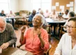 Seniors playing bingo